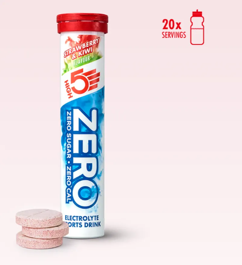 High5 Zero Hydration Tabs Tube of 20 in Strawberry and Kiwi Flavour